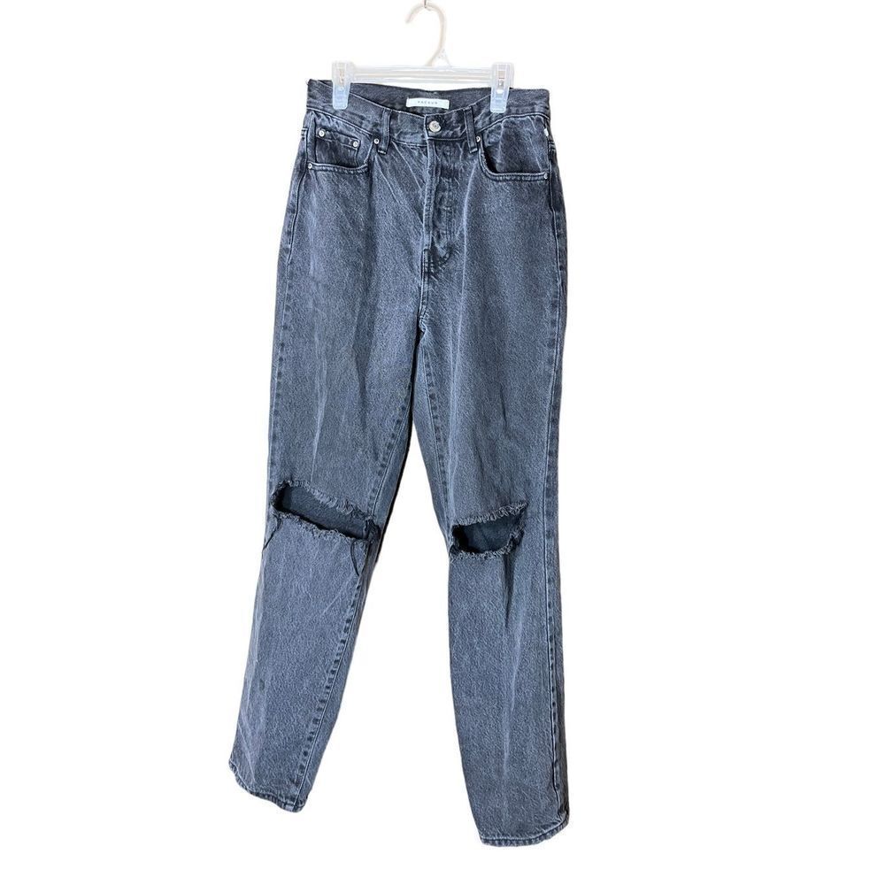 Pacsun Dad Jean Gray Distressed Size 26
